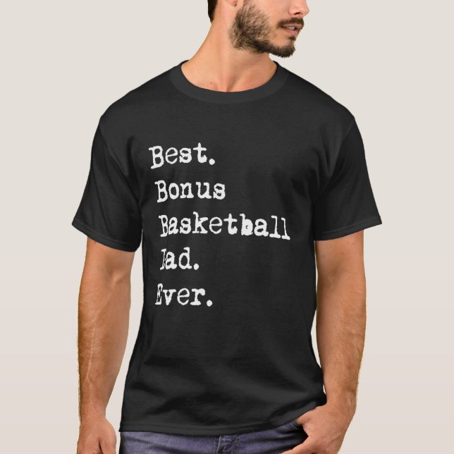 Camiseta Pai de basquetebol Mens Best Bonus de Eternício de (Frente)