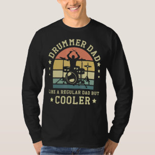 Camiseta Pai De Baterista De Mens Como Um Pai Regular, Mas