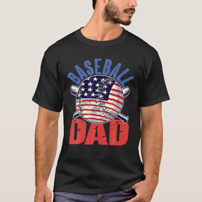 Camiseta Pai de beisebol (Frente)