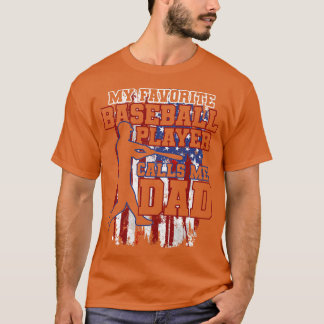 Camiseta Pai de beisebol EUA Bandeira Pai 3