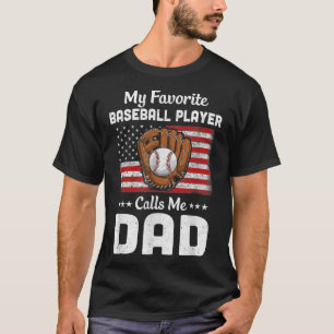 Camiseta Pai de Beisebol Meu Jogador de Beisebol Favorito M