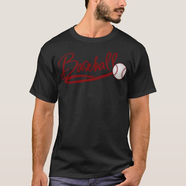 Camiseta pai de beisebol roupa de baseball para s (Frente)