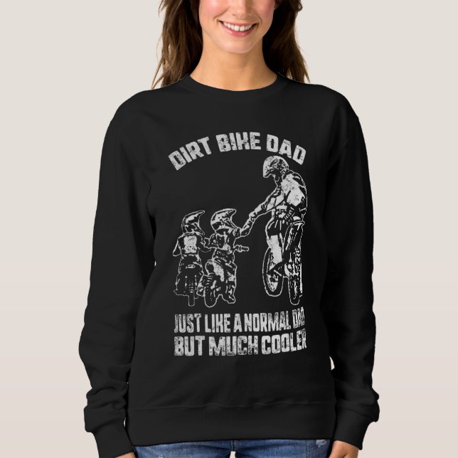 Camiseta Pai De Bicicleta De Sujeira Tal Como Um Pai Normal (Frente)