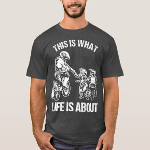 Camiseta Pai De Bicicleta Motocross FMX Biker Fathe