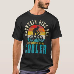 Camiseta Pai de Bike Montanha Funny Vintage Descida MTB 