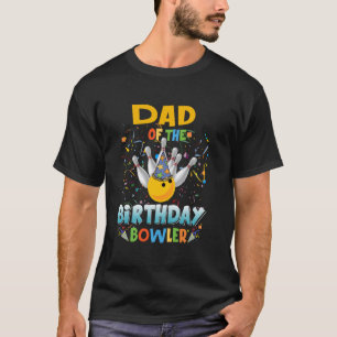 Camiseta Pai de Boliche do Bolicheiro de Aniversário Natal
