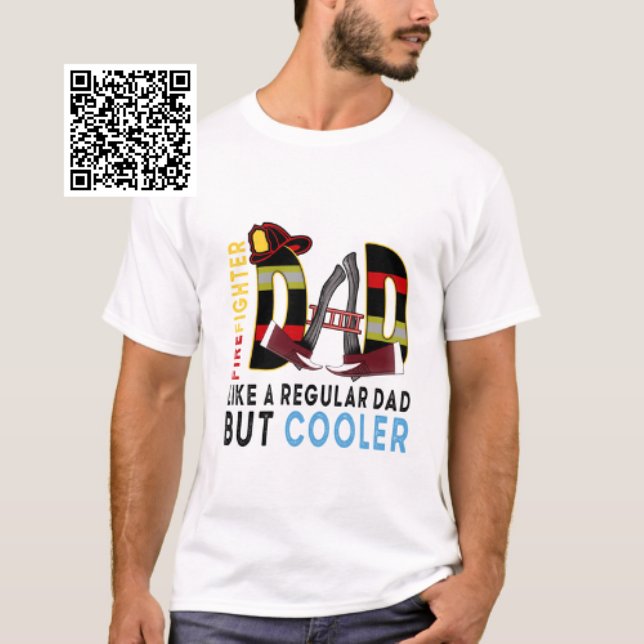 Camiseta Pai De Bombeiro Como Um Pai Regular, Mas Mais Frio (Criador carregado)