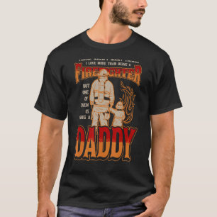 Camiseta Pai de bombeiro e Cristo de Pai