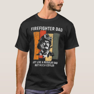 Camiseta Pai de bombeiros como um rolo normal, mas muito le