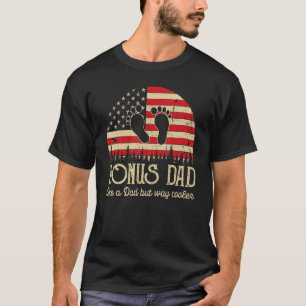 Camiseta Pai De Bônus Como Um Pai, Mas Forte Homens Mais Fr