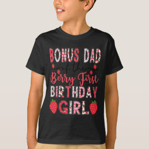 Camiseta Pai De Bônus Da Garota Berry No Primeiro Aniversár
