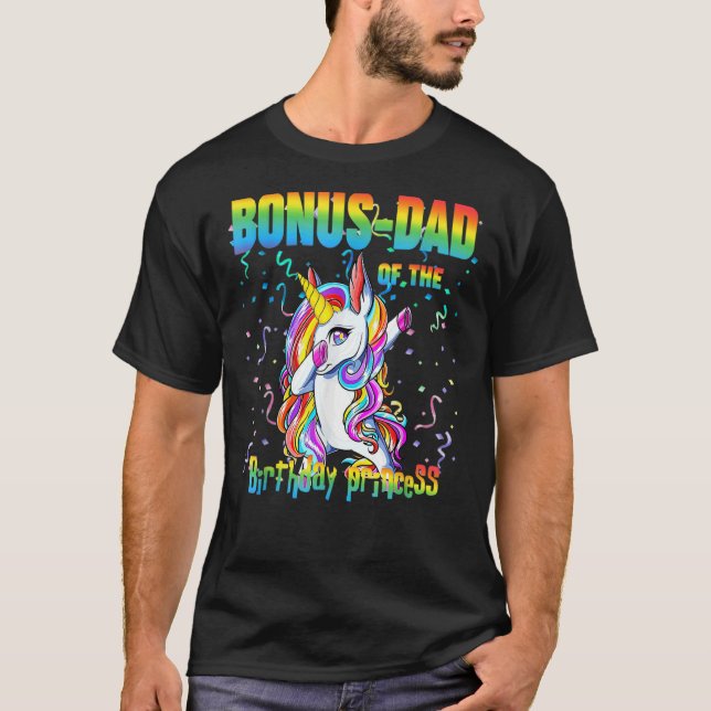 Camiseta Pai De Bônus Da Princesa De Aniversário, Cute Dabb (Frente)
