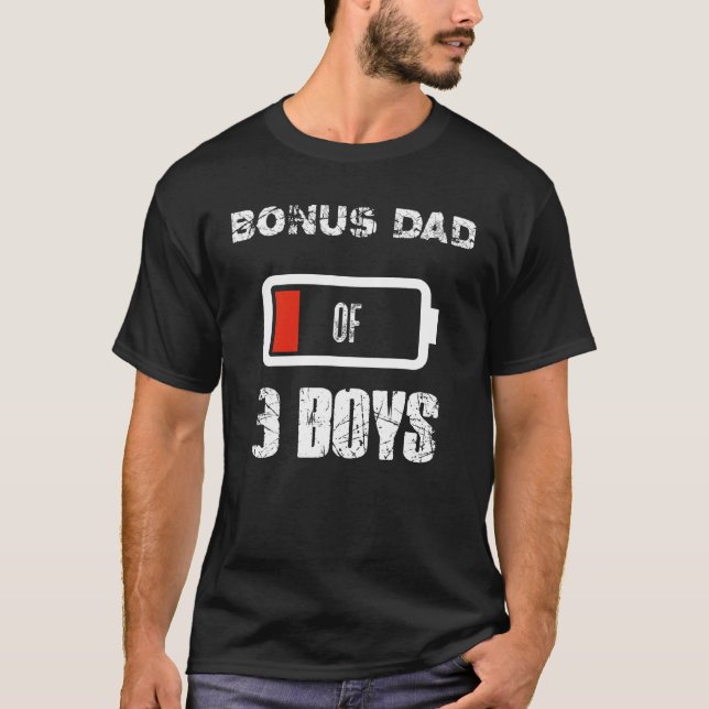 Camiseta Pai De Bônus De 3 Três Boias Dia de os pais De Bat (Frente)