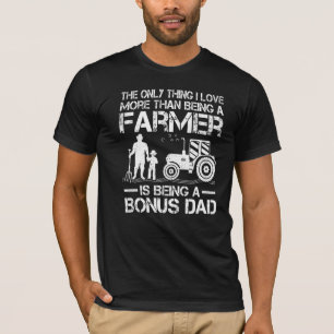 Camiseta Pai De Bônus Do Agricultor-Trator Retro Farmer Fat