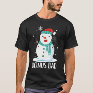Camiseta Pai de Bônus Natal Papais noeis de Neve Correspond