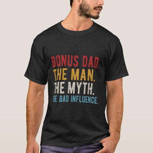 Camiseta Pai De Bônus O Mito Influência Má Dos Pais Pais (Frente)