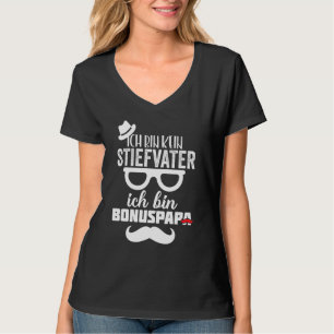 Camiseta Pai de Bônus Pai Mens Stepson Stepchild Ideia