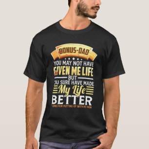 Camiseta Pai De Bônus Pode Não Ter Me Deu Pai De Vida