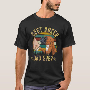 Camiseta Pai De Boxer De Melhor Cachorro De Vintage - Prese