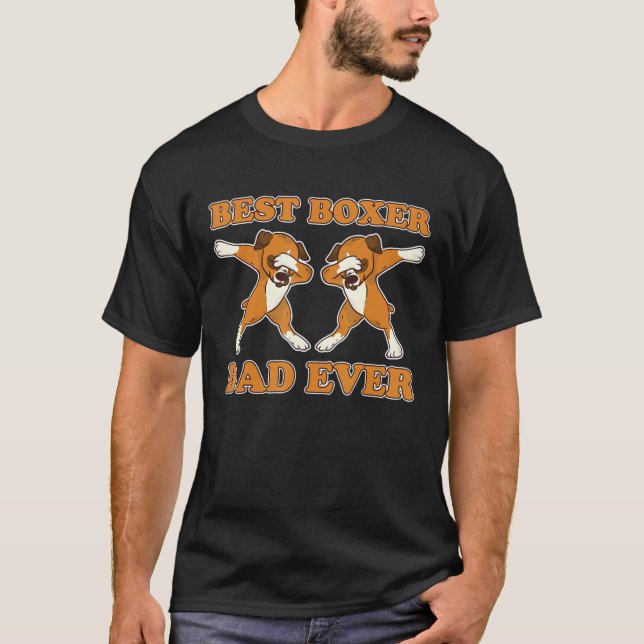 Camiseta Pai De Boxer Para Menores Nunca Cachorro Dabbing A (Frente)