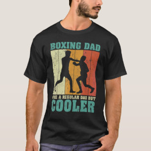 Camiseta Pai De Boxing Retro Da Vintage Para Mens Como Um P