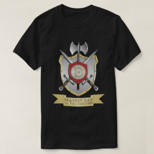 Camiseta Pai de Bravest no Reino Crest