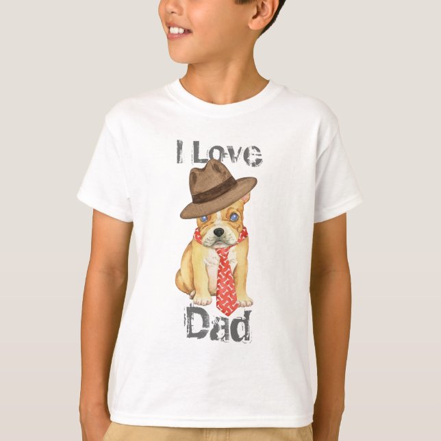 Camiseta Pai de Buldogue Francês (Frente)