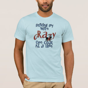 Camiseta Pai De Cabra De Fazenda Animal Louco De Esposa De