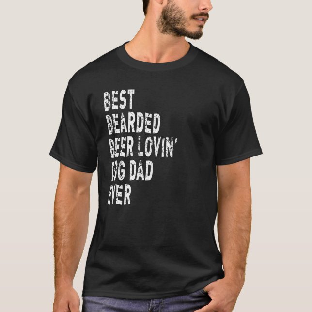 Camiseta Pai De Cachorro Adorando Cerveja De Melhor Mama (Frente)