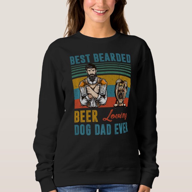 Camiseta Pai De Cachorro Adorável De Cerveja Com Melhor Com (Frente)