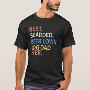 Camiseta Pai De Cachorro Adorável De Cerveja Com Melhor Com