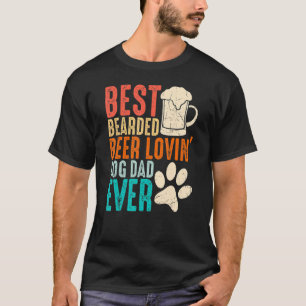 Camiseta Pai De Cachorro Adorável De Cerveja De Melhor Carb