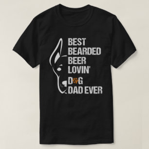 Camiseta Pai de Cachorro Adormecido de Cerveja de Melhor Po