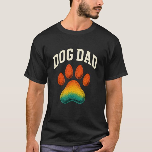 Camiseta Pai de Cachorro Angustiado Design de Impressão de  (Frente)
