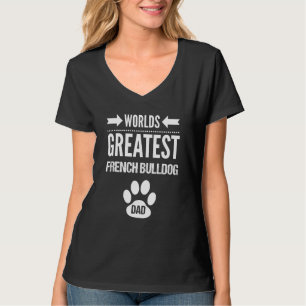 Camiseta Pai de Cachorro Bulldog Francês Mais Incrível do M