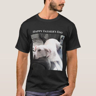 Camiseta Pai de Cachorro Cachorro Dia de os pais Feliz  Pre