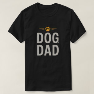 Camiseta Pai de Cachorro com Desenho Simples de Pata para A