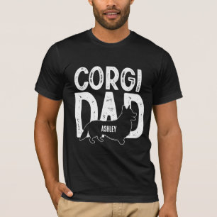 Camiseta Pai de Cachorro Corgi Camisa-Pai