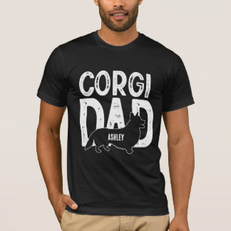 Camiseta Pai de Cachorro Corgi Camisa-Pai