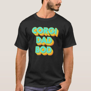 Camiseta Pai de Cachorro Corgi Galês Bod de Academia Mascul