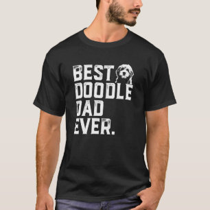Camiseta Pai De Cachorro De Goldendoodle Pai De Melhor Poro
