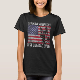 Camiseta Pai De Cachorro De Melhor German shepherd De Mens 