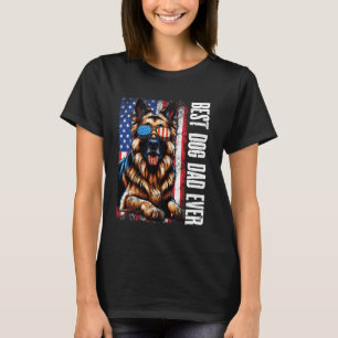Camiseta Pai De Cachorro De Melhor german shepherd Na Bande