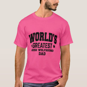 Camiseta Pai de Cachorro de Wolfhound Irlandês