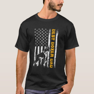 Camiseta Pai de Cachorro do Melhor Pai da Bandeira American