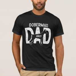 Camiseta Pai de Cachorro Doberman Pai