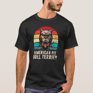 Camiseta Pai de cachorro engraçado American Pit Bull Terrie