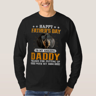Camiseta Pai De Cachorro Feliz Dia de os pais Para Homens