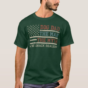 Camiseta Pai de cachorro homem mito comerciante de lanche e