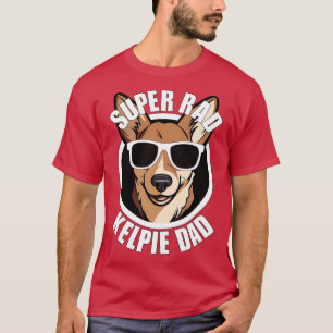Camiseta Pai de Cachorro Kelpie australiano Dia de os pais